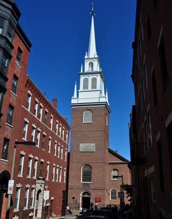 Old North Church in Boston MA